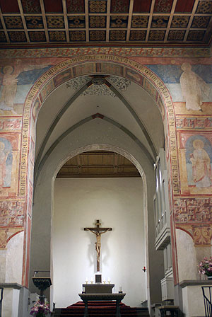 Reichenau, Klosterkirche Oberzell, Innenansicht