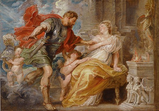 Peter Paul Rubens, Modello zu Mars und Rhea Silvia, um 1616/17