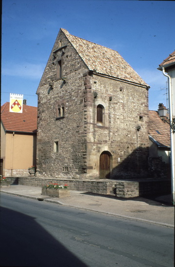 Rosheim, Romanisches Haus vor der Rekonstruktion der Holzteile