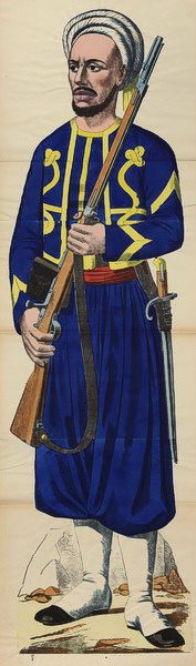 Türkischer Soldat in der traditionellen Uniform