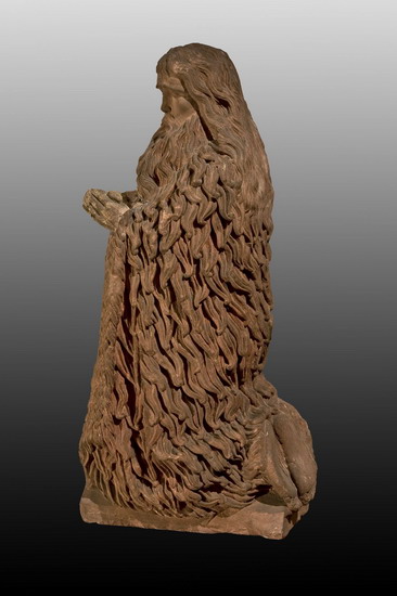 Knieender Johannes der Täufer. Mainz, evtl. Augustinerkirche, um 1270 (?),