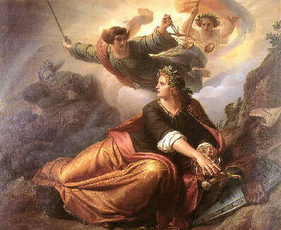 "Die erwachende Germania". Christian Köhler, 1849