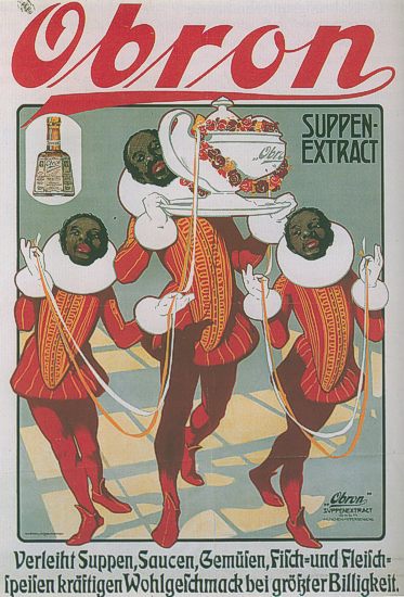 Kastner und Lossen: Obron, Suppen-Extract, Farblithografie, um 1900. Münchner Stadtmuseum