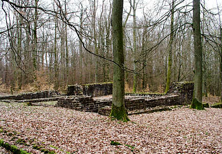 Luftaufnahme der Villa rustica