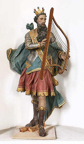 Kaiserin Helena und König David, ehemals in der Heidelberger Franziskanerkirche