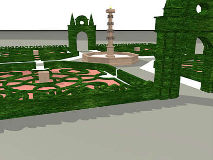 Virtuelle Rekonstruktion des Hortus Palatinuns (EML)