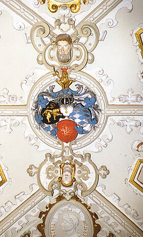 Stuckornament: Kurfürstliches Wappen