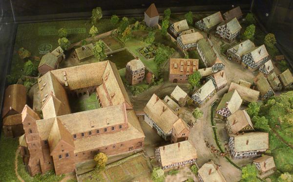 Modell der Klosteranlage im Klostermuseum