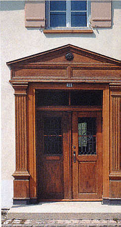 Langmühle in Langenau, Eingang