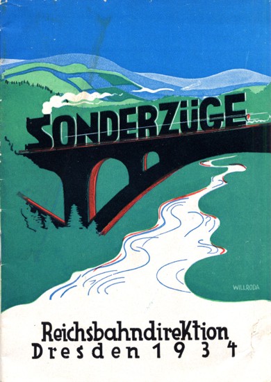 Sonderzüge. Reichsbahndirektion Dresden, 1934