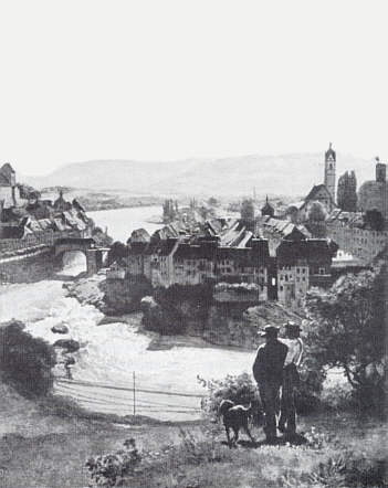 Hans Thoma: Der Rhein bei Laufenburg. 1870.