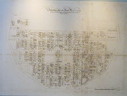 Mannheim, Stadtplan, 1663