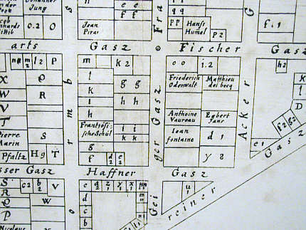 Mannheim, Stadtplan, 1663