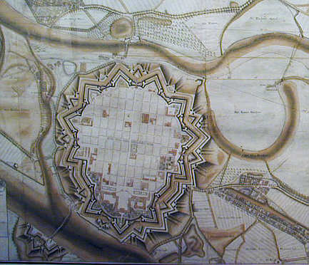 Mannheim, Stadtmodell, um 1750