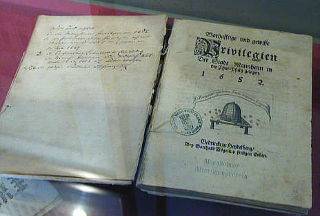 Mannheim, Stadtprivilegien 1652
