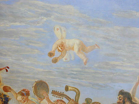 Kastagnetten spielender Putto