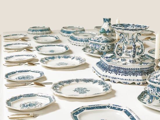 Museum Deutscher Fayencen auf Schloss Hchstdt:  Fayencetafel