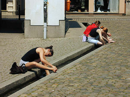 Bächli in Freiburgs Straßen