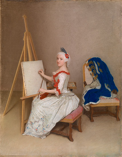 Jean-Étienne Liotard: Prinzessin Karoline Luise von Hessen-Darmstadt, 1745. © Staatliche Kunsthalle Karlsruhe