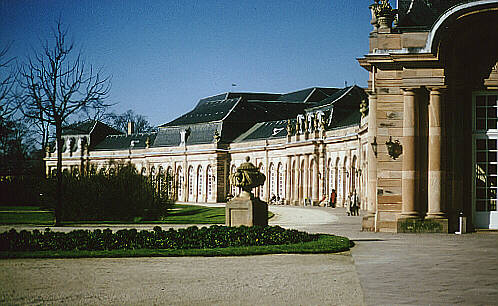 Schwetzingen, Schlosspark, Zirkelhäuser