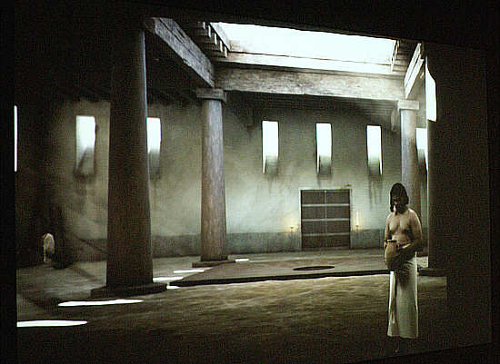 Computeranimation des rekonstruierten Königspalastes von Qatna