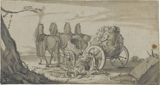 Der Tod der Phdra, um 1645 oder um 1666-70