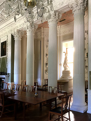 Schloss Wörlitz: Großer Saal mit Säulenstellung