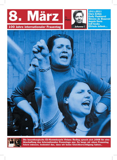Stefanie Seibold, Gratiszeitung zum Frauentag 2011 | © bei der Künstlerin