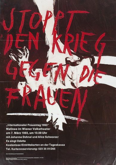 Plakat zum Frauentag des Bundesministerium für Frauenangelegenheiten, 1993 | © Kreisky Archiv