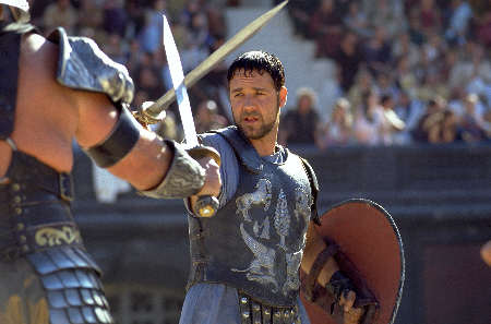 Russel Crowe als Maximus in „Gladiator“.