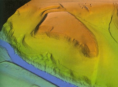 Digitales Gel�ndemodell der Heuneburg bei Hundersingen