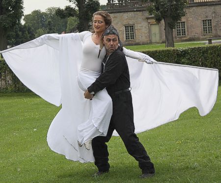 Die Zauberhafte Nacht der Nymphen am Schloss Moritzburg, mit Christian A. Hoelzke, Henriette Ehrlich und der T�nzerin Sabine Jordan.