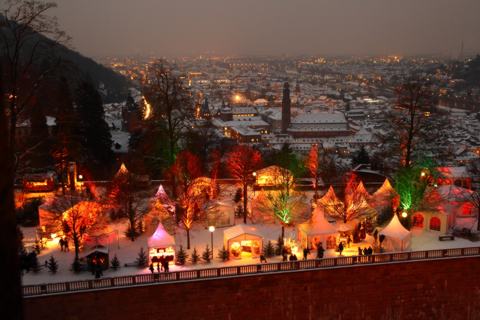 Stimmungsvolle Buden bei der Heidelberger Schlossweihnacht: Bild: Mike Niederauer