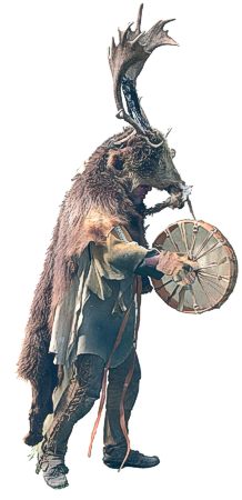 Steinzeitpädagoge  Blumammu als Schamane