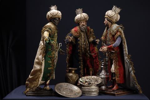 Heilige Drei Könige aus einer neapolitanischen Krippe