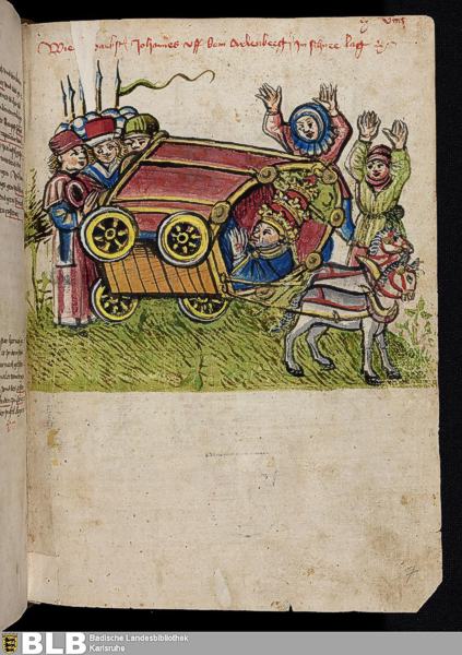 Badische Landesbibliothek, Chroniken - Ettenheim-M&uuml;nster 11. Ulrich <von Richental>, Jakob Twinger von K&ouml;nigshofen, &Uuml;berlingen, [1467 und 1490-1500].