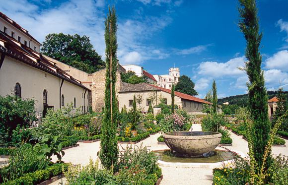 Bastionsgarten auf der Willibaldsburg bei Eichstätt.