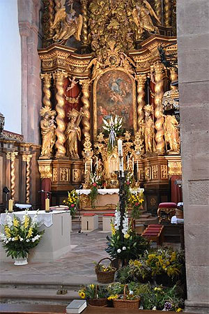 Ehemalige Klosterkirche Bronnbach, Altarraum