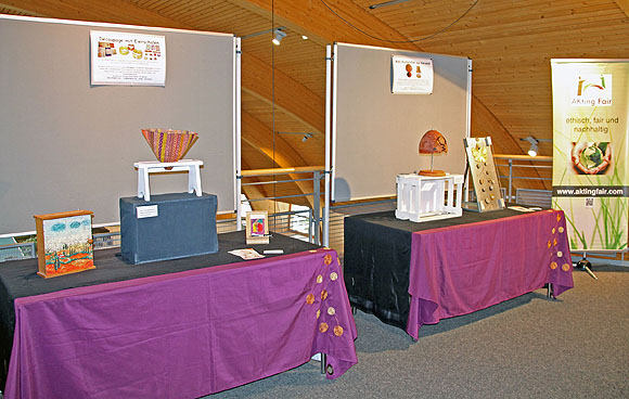 Blick in die Wechselausstellung „Upcycling“ im Haus der Natur (© Naturpark Südschwarzwald)