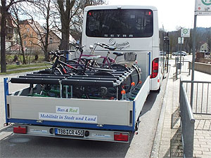 Radbus im Taubertal