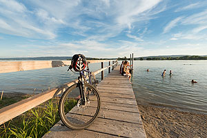 Radtour mit Badepause. Foto: Westlicher Bodensee