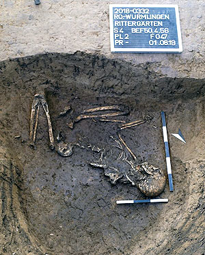 Bestattung eines Kindes