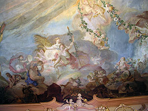 Neues Schloss Meersburg, Deckenfesko im Festsaal