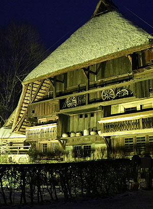 Weihnachtsstimmung im Freilichtmuseum Vogtsbauernhof. Foto: Vogtsbauernhof