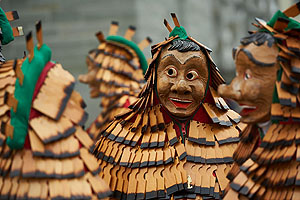 Radolfzeller Narren im traditionellen Häs. Bildnachweis: Kuhnle & Knödler