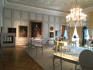 Barockschloss Mannheim, Raum der Hofmusik im Trabantensaal des Kurfürstlichen Apartements. Foto: kulturer.be