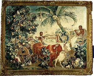 Wandteppich aus der Neu-Indien-Serie. Foto: LMZ/SSG