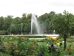 Schlossgarten Schwetzingen: Blumenbordüre im Zirkelparterre