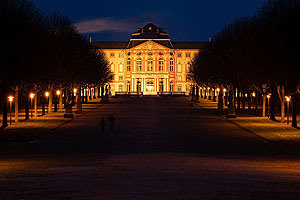 Schloss Bruchsal bei Nacht. Foto: Thorsten Wisser, SSG