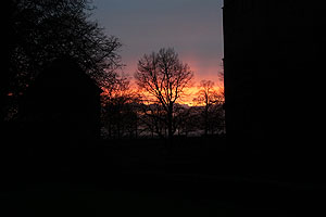 Romantisches Abendrot am Heidelberger Schloss. Foto: kulturer.be